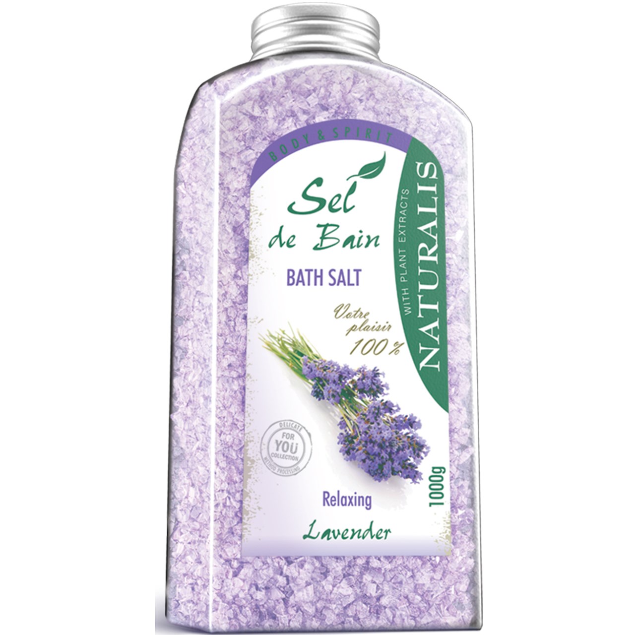 نمک حمام نچرالیس مدل Lavender وزن 1000 گرم