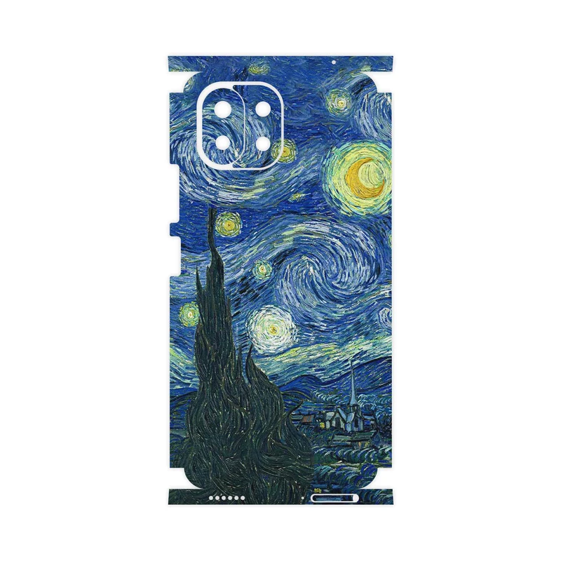 برچسب پوششی ماهوت مدل The Starry Night of van Gogh-FullSkin مناسب برای گوشی موبایل شیائومی MI 11 LITE