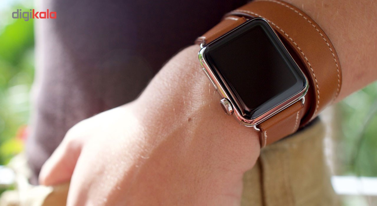 Apple watch hermès stainless steel case 2025 with fauve barenia leather double tour