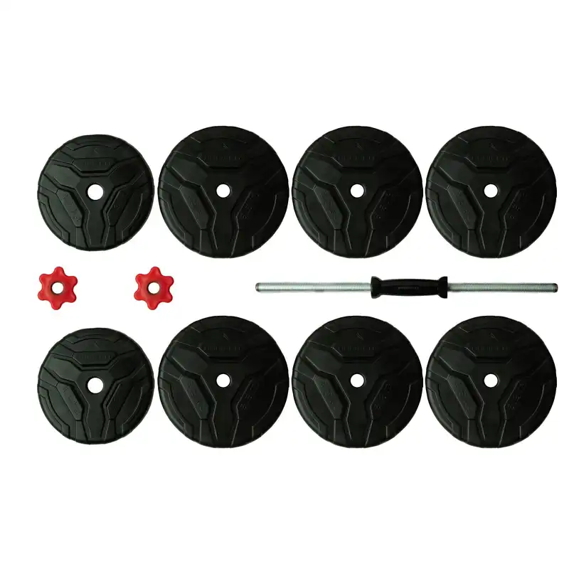 دمبل رادیس فیت مدل DVP-18-mix1 وزن 18 کیلوگرم بسته 2 عددی