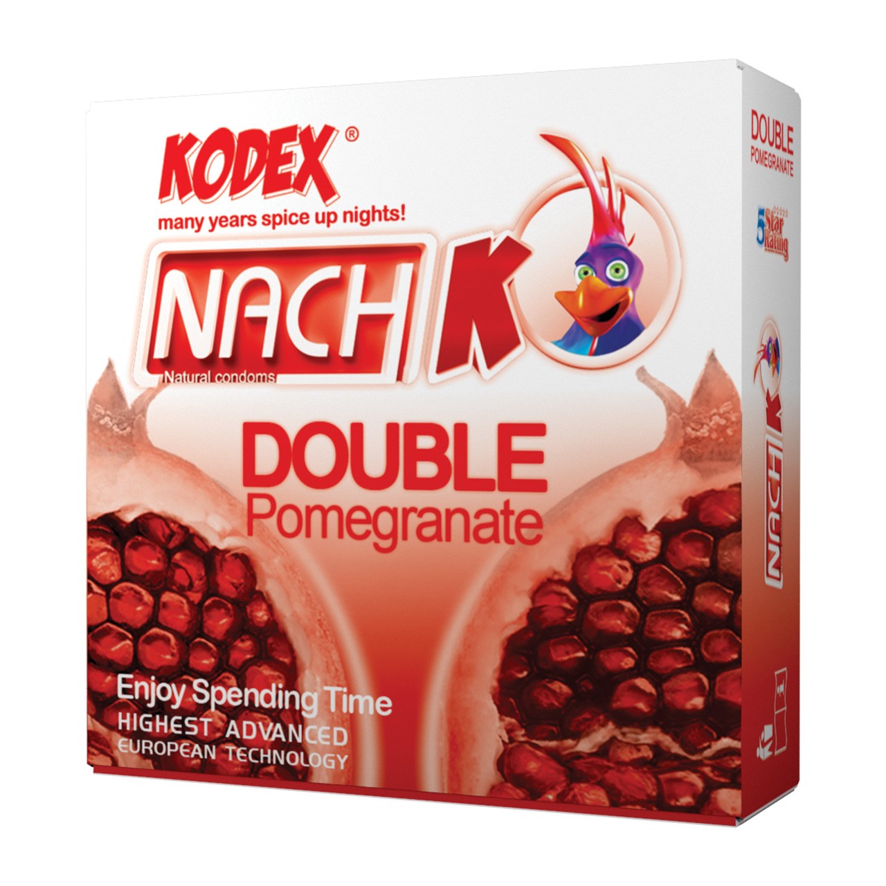 کاندوم کدکس مدل Double Pomegranate  بسته 3 عددی