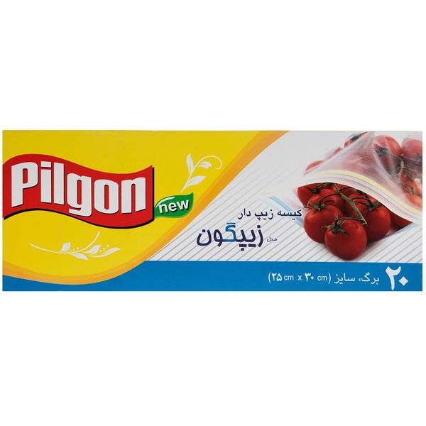 کیسه زیپ دار پیلگون مدل Zipgoon بسته 20 عددی کیسه زیپ دار پیلگون مدل Zipgoon بسته 20 عددی