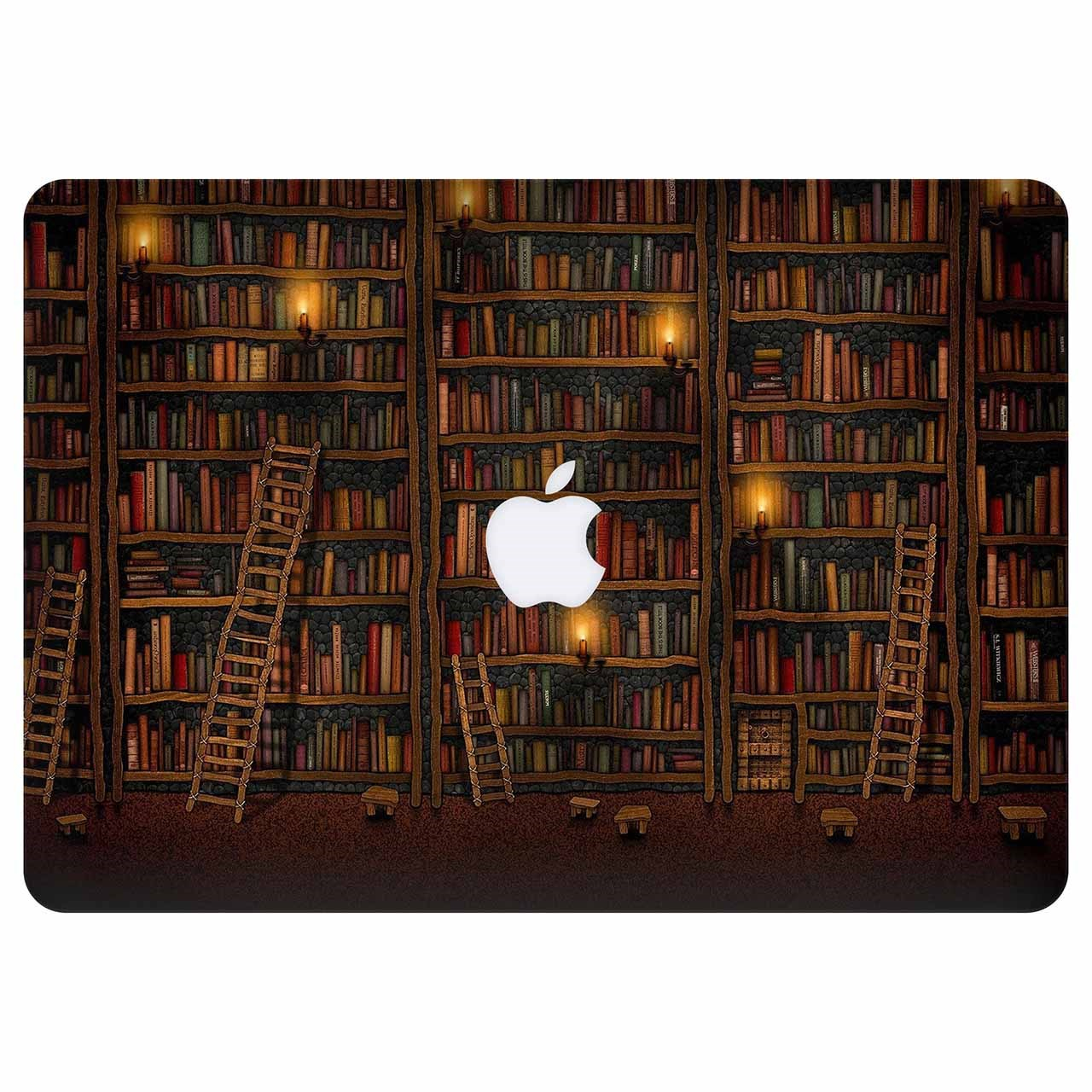 برچسب تزئینی ونسونی مدل Vintage BookShelf مناسب برای مک بوک پرو 13 اینچی
