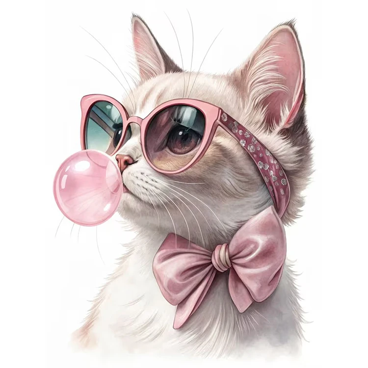 استیکر پارچه و لباس پاد آفرین مدل گربه کد 668