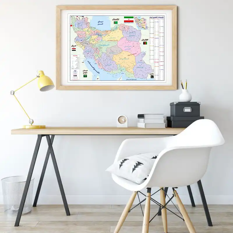 نقشه دانش آموزی ایران انتشارات اندیشه کهن پرداز کد 101