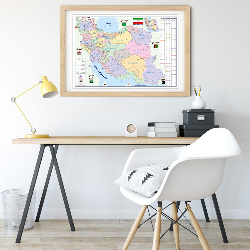 نقشه دانش آموزی ایران انتشارات اندیشه کهن پرداز کد 101