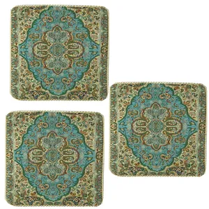 رومیزی ترمه مدل نسترن کد ASALI-717 بسته سه عددی