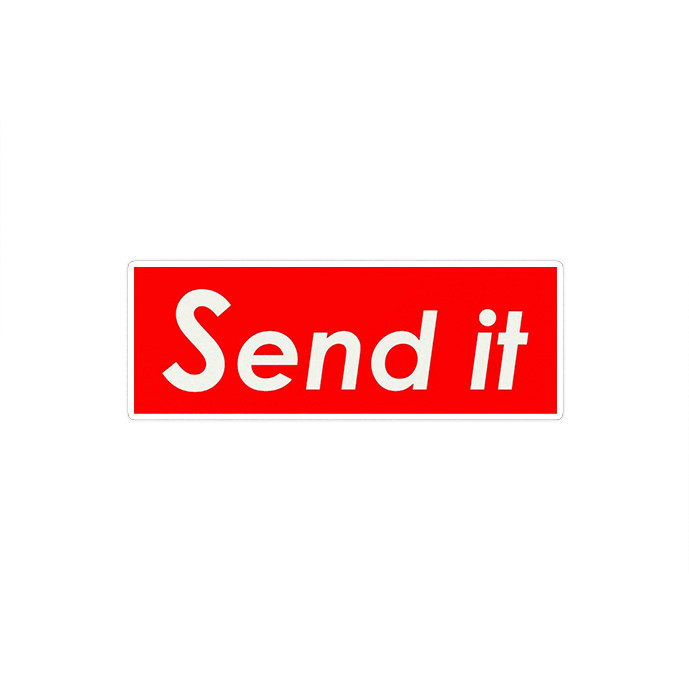 استیکر لپ تاپ ماسا دیزاین طرح SEND IT مدل STKA00418
