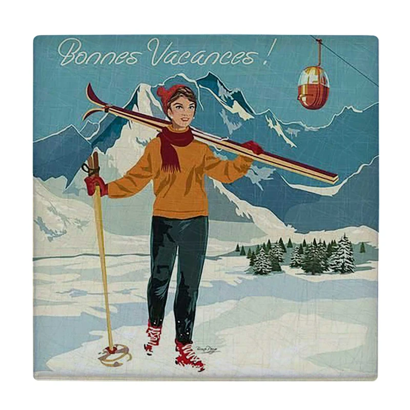 زیر لیوانی  طرح اسکی سوار کد    6104507_5343