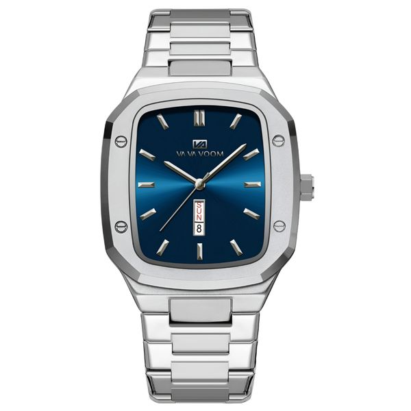 ساعت مچی عقربه‌ای کوارتز مردانه وا وا ووم مدل کلاسیک دی دیت بند استیل کد ۳