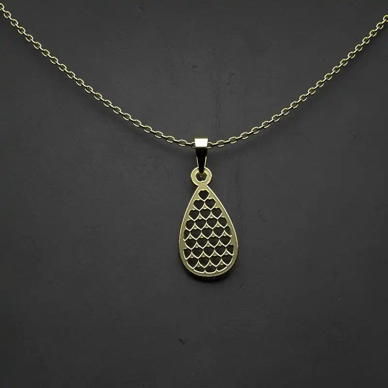 گردنبند طلا 18 عیار زنانه مدوپد مدل اسلیمی کد CA10388