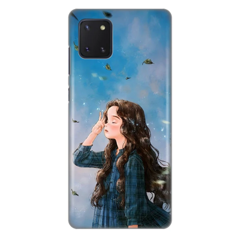 کاور طرح دختر خسته کد DIMO-037 مناسب برای گوشی موبایل سامسونگ galaxy A81 / note 10 lite