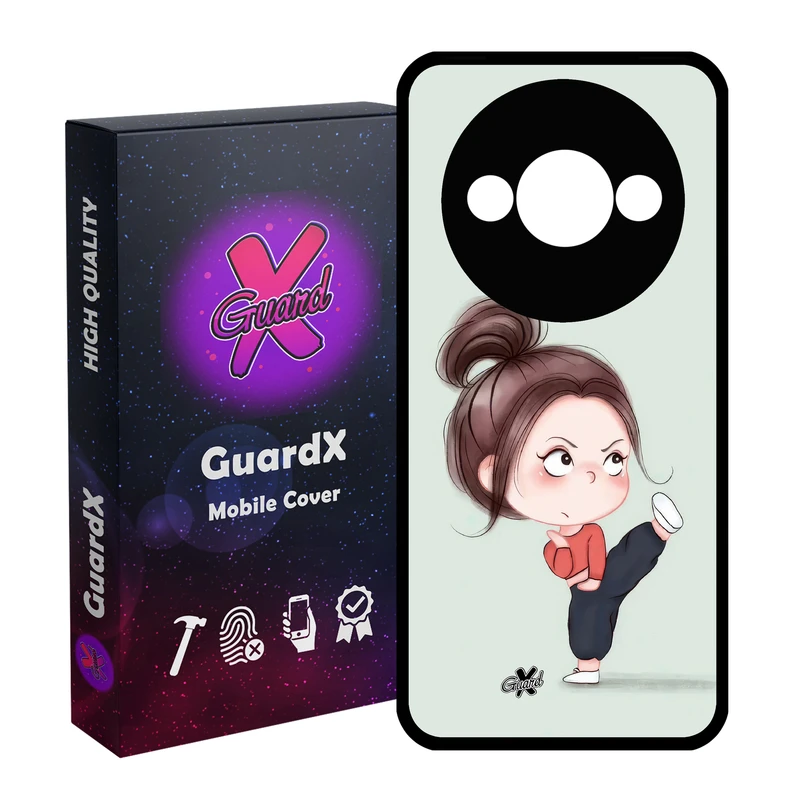 کاور گارد ایکس طرح Girl مدل Glass10663 مناسب برای گوشی موبایل شیائومی Redmi A3 4G/ A3X 4G/ Poco C61