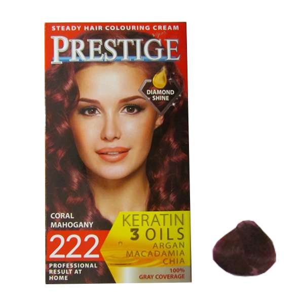 کیت رنگ مو پرستیژ شماره 225 حجم 50 میلی لیتر رنگ ماهاگونی 