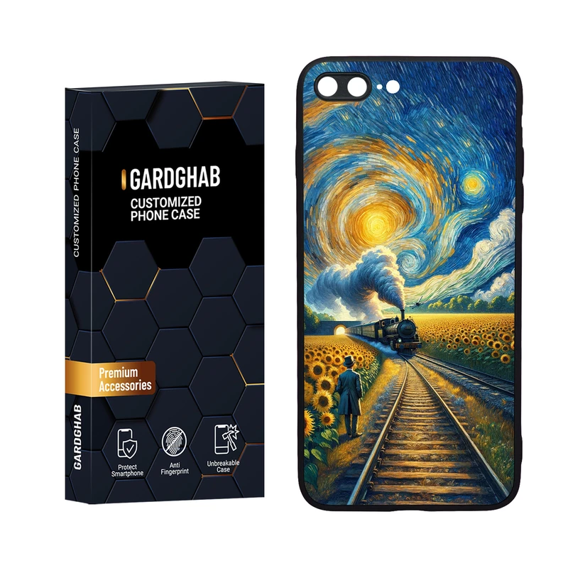 کاور گارد قاب مدل دورژله ای هنری مناسب برای گوشی موبایل اپل iPhone 7 Plus / 8 plus