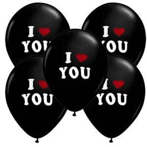 بادکنک پارتی لند تهران مدل I LOVE YOU کد 4057 بسته پنج عددی