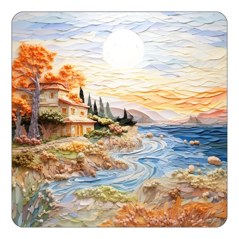 مگنت کاکتی طرح نقاشی رنگ روغن مدل mp71780