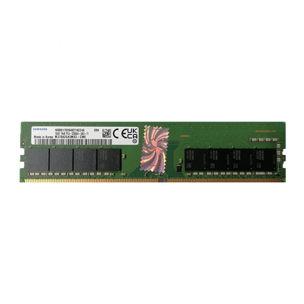رم کامیپیوتر DDR4 تک کاناله 3200 مگاهرتز سامسونگ مدل M378A2G43MX3-CWE00 ظرفیت 16 گیگابایت