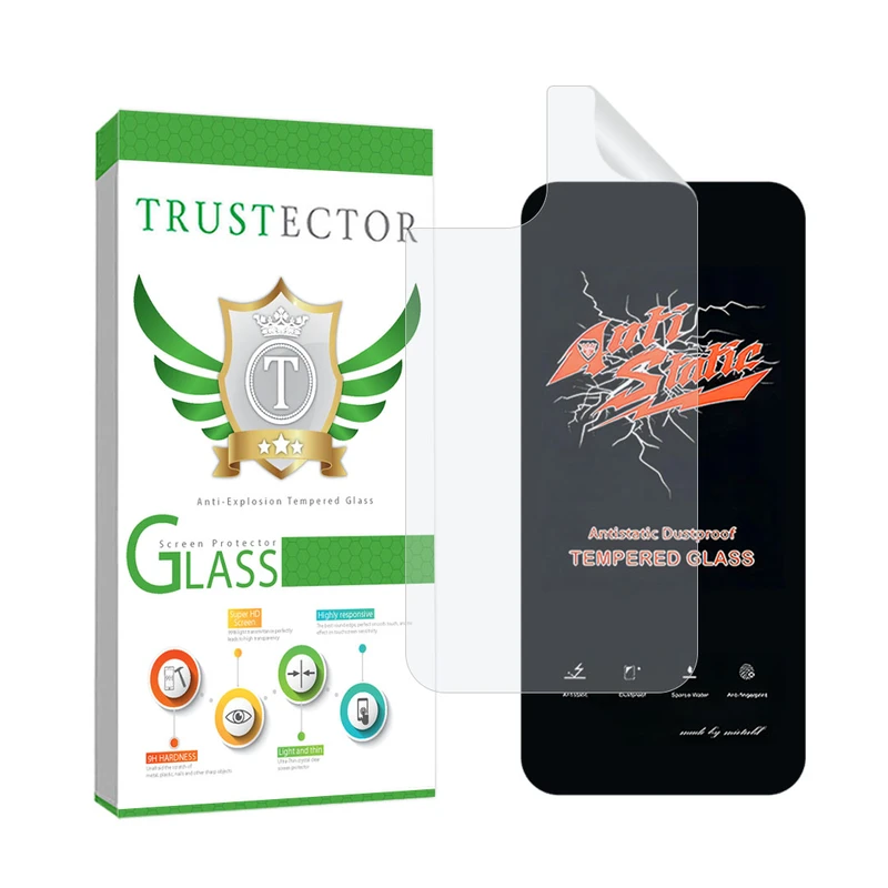 محافظ صفحه نمایش تراستکتور مدل ANTNABKTR مناسب برای گوشی موبایل اپل iPhone 13  به همراه محافظ پشت گوشی