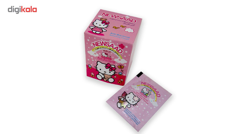 دستمال مرطوب کودک نیوساد مدل Girls بسته 12 عددی