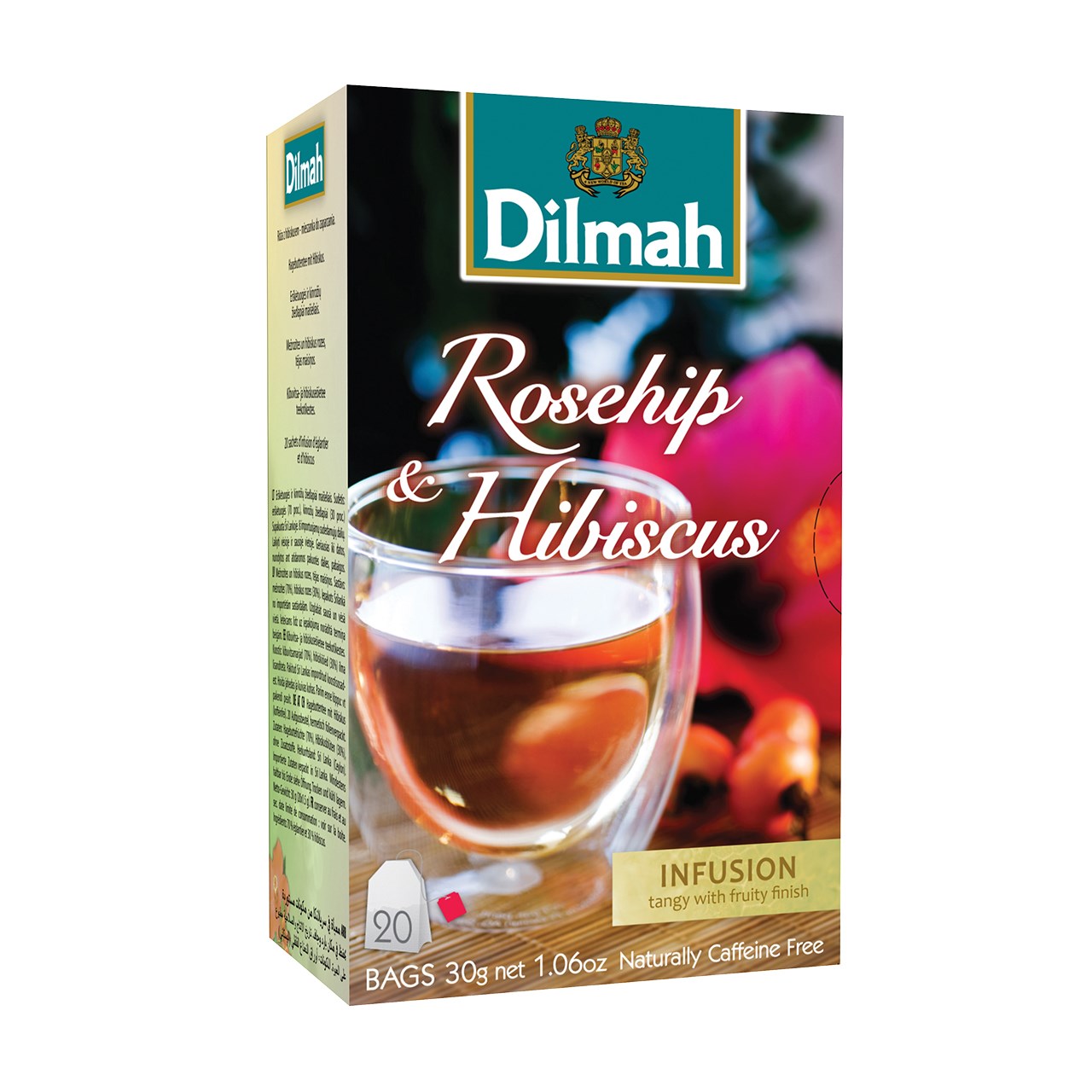 بسته دمنوش گیاهی دیلما مدل Roseship And Hibiscus