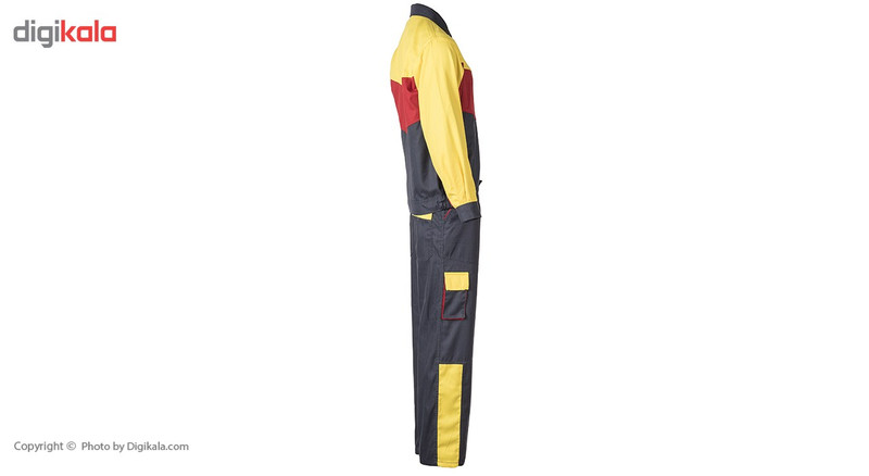 کاپشن و شلوار مهندسی خادم مدل سرمه ای قرمز زرد
