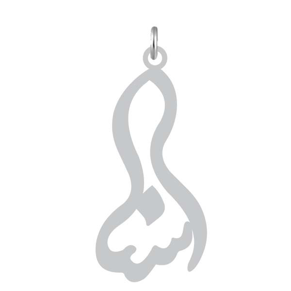 آویز گردنبند نقره کرابو طرح اسنا مدل Kn2-1223