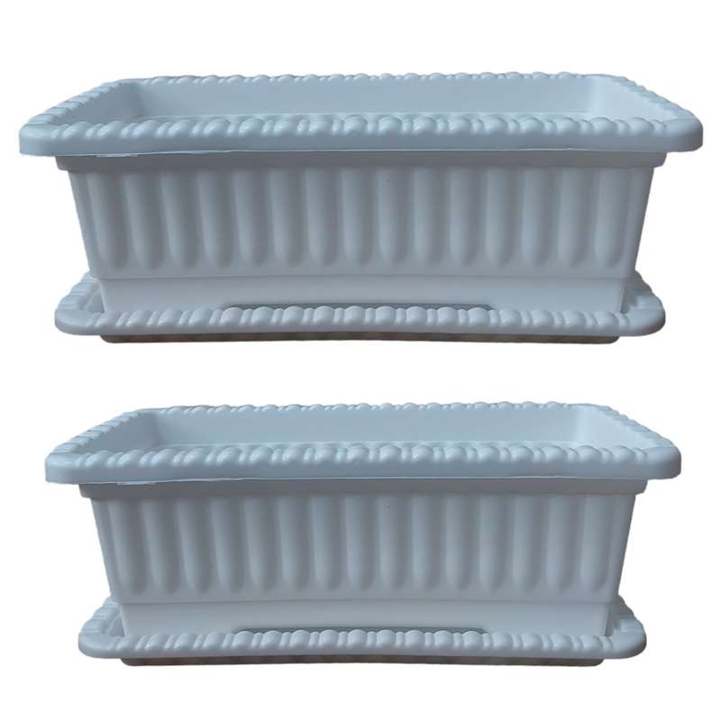 گلدان مدل مستطیلی کد 009 مجموعه 2 عددی