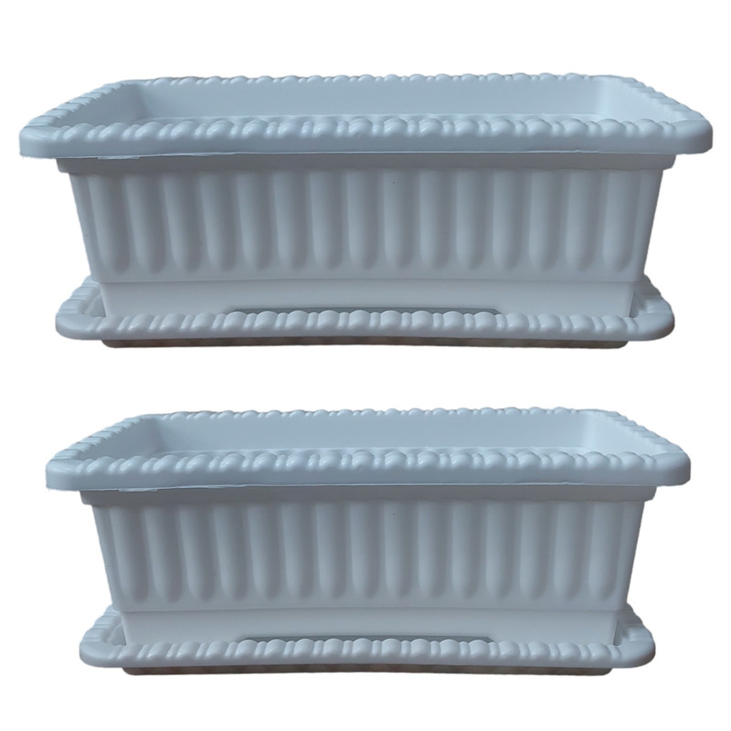 گلدان مدل مستطیلی کد 009 مجموعه 2 عددی