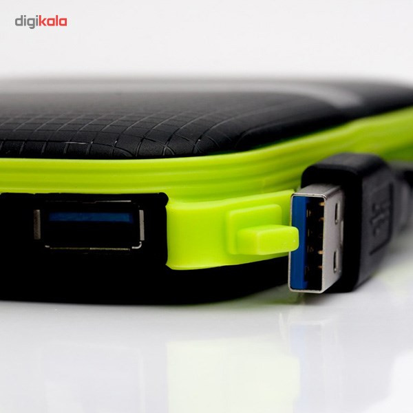 هارد اکسترنال سیلیکون پاور مدل Armor A60 ظرفیت دو ترابایت دارای رابط USB Type-A 3.2