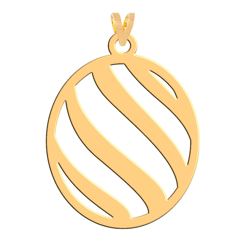 آویز گردنبند طلا 18 عیار زنانه فرشته مدل اسلیمی WNL-000019