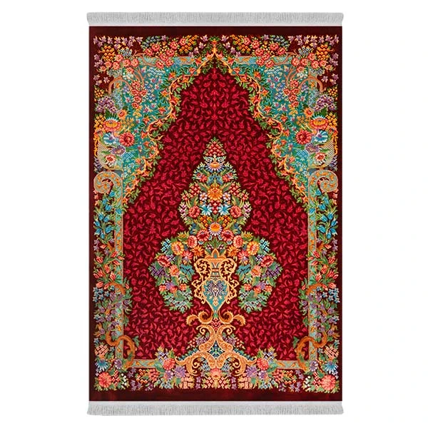 فرش پارچه‌ای دفه مدل فرشینه طرح مدرن کد 8055