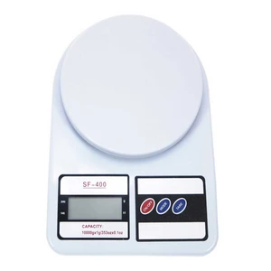 ترازو آشپزخانه الکترونیک مدل sf-400 به همراه چاقو