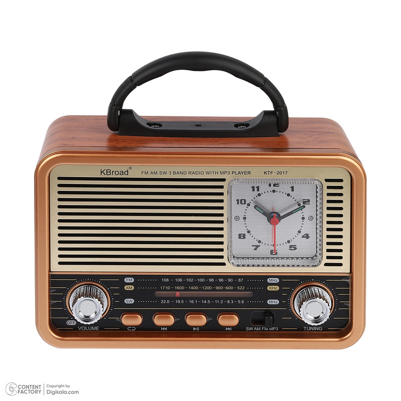 رادیو اسپیکر FM، SW، AM کی برود مدل KTF-2017 دارای Bluetooth