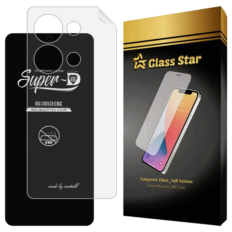 محافظ صفحه نمایش گلس استار مدل SUNG مناسب برای گوشی موبایل شیائومی Redmi Note 13 Pro 4G / Poco M6 Pro 4G به همراه محافظ پشت گوشی
