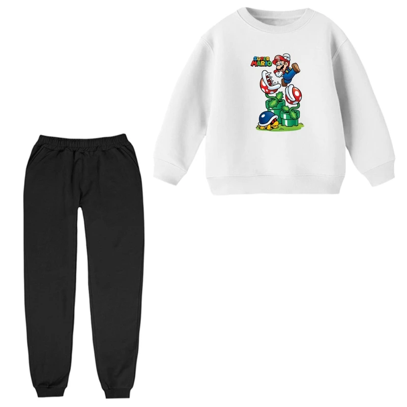 ست سویشرت و شلوار راحتی بچگانه مدل ماریو کد ۳  