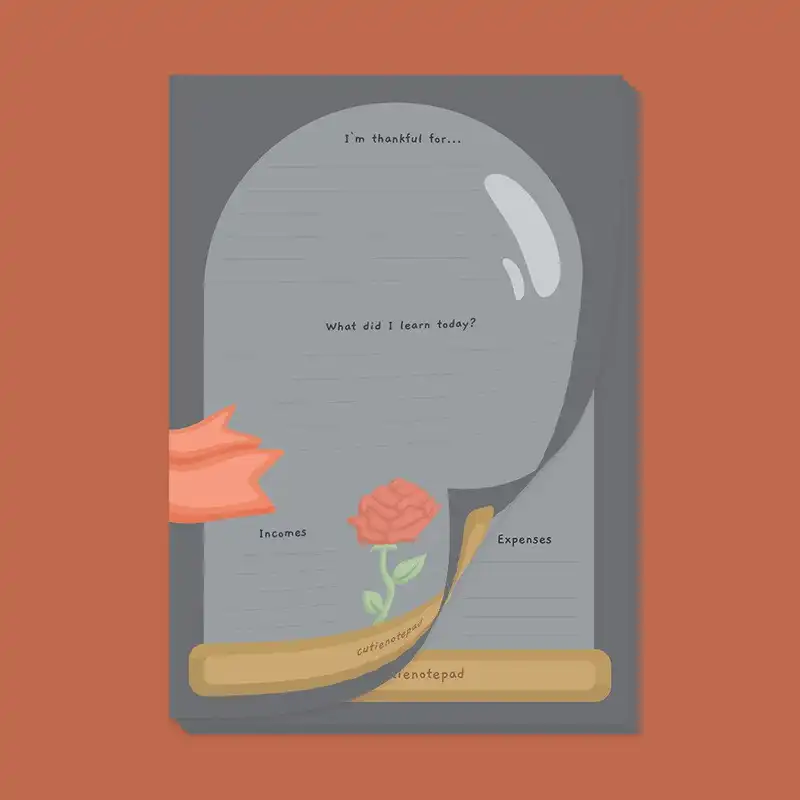 کاغذ یادداشت مدل پلنر طرح شازده کوچولو بسته 30 عددی