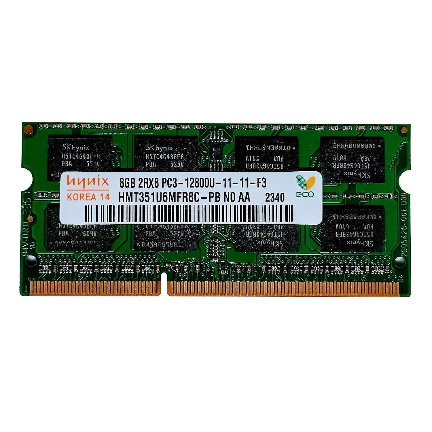 رم لپ تاپ DDR3 تک کاناله 1600 مگاهرتز CL11 هاینیکس مدل PC3-12800U ظرفیت 8 گیگابایت