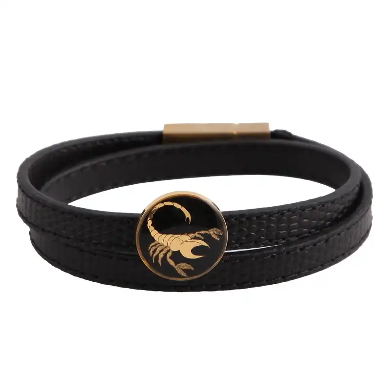 دستبند ورق طلا گالری الون طرح آبان کد 198108