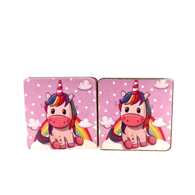 گوشواره دخترانه مدل تک شاخ کد WTE-7456 گوشواره دخترانه مدل تک شاخ کد WTE-7456