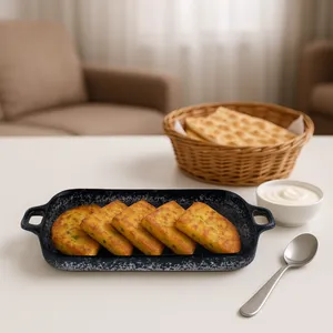 ظرف سرو سرامیکی بومی مدل ماربل