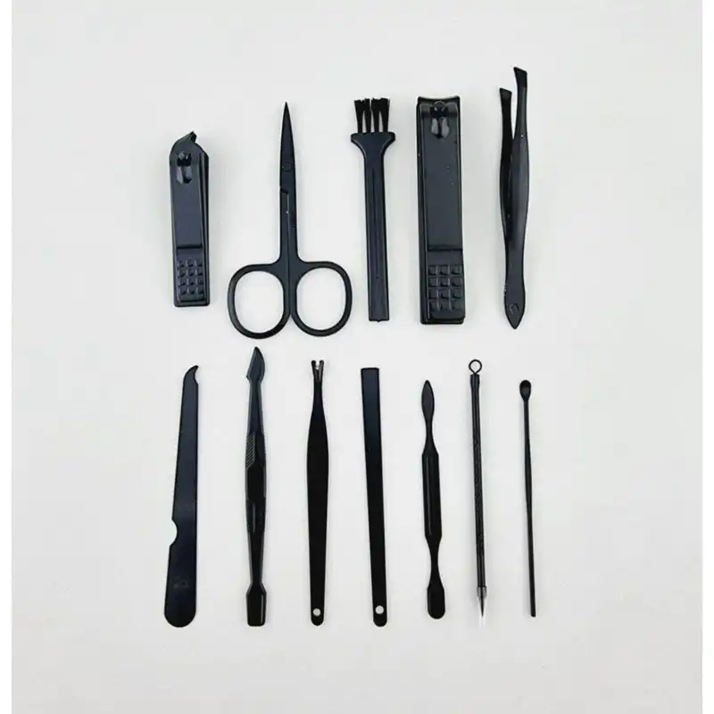 ست مانیکور مدل کیف چرمی بسته 12 عددی