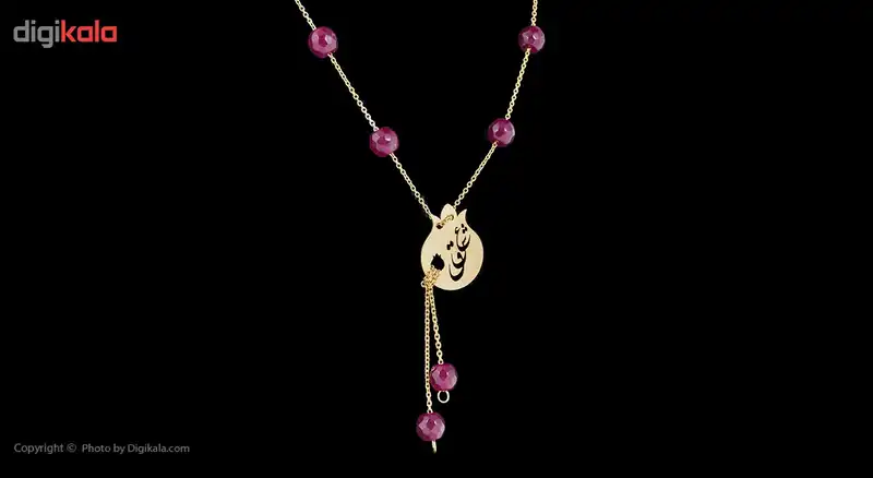 گردنبند طلا 18 عیار زنانه ماهک مدل MM0602