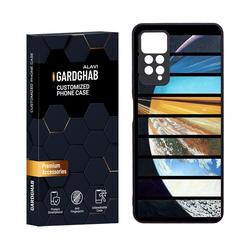 کاور گارد قاب مدل دور ژله ای کهکشان مناسب برای گوشی موبایل شیائومی Redmi Note 12 Pro 4G