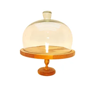 کیک خوری مدل چوبی پایه دار کد 924