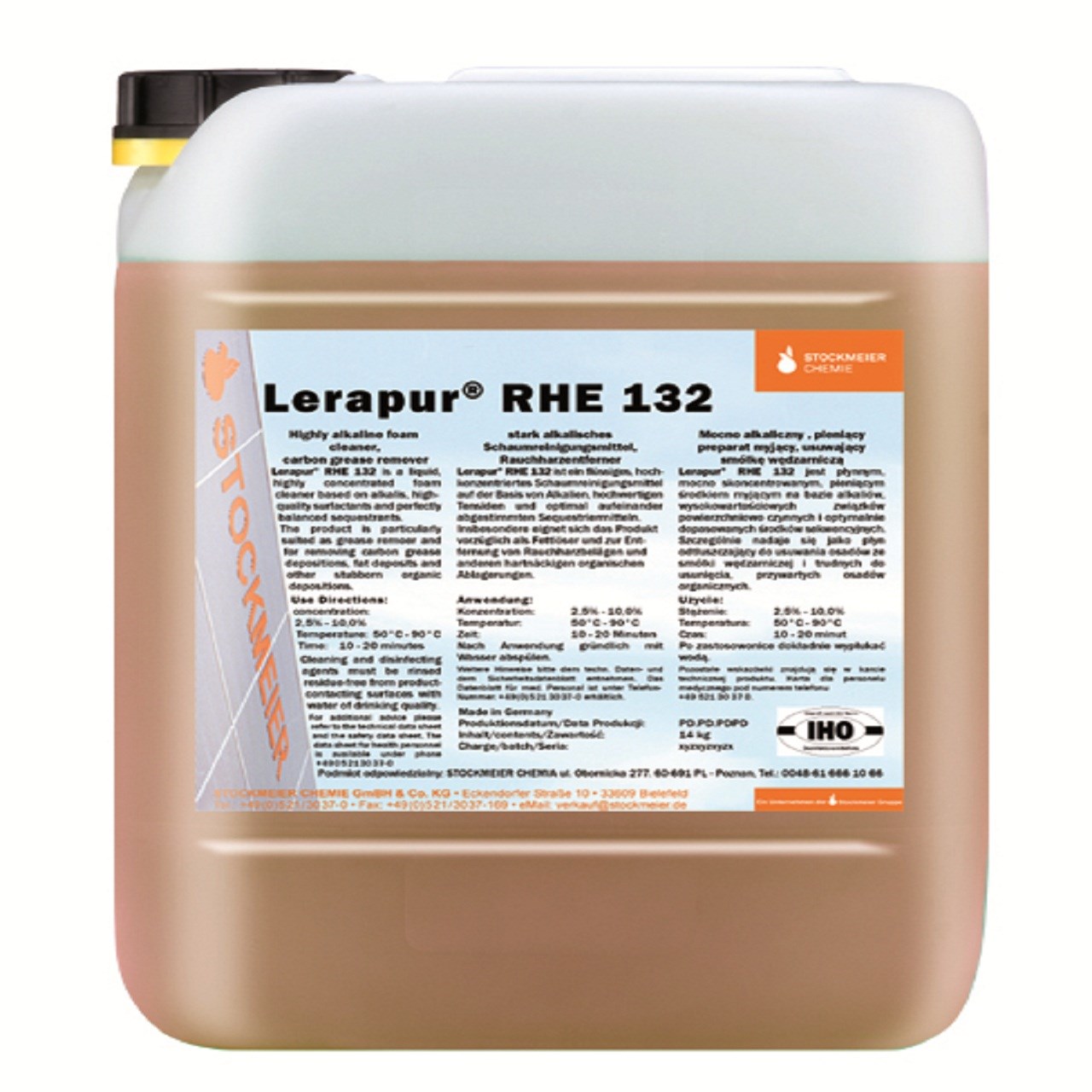 مایع تمیزکننده استوک مایر مدل Lerapur RHE 132  حجم14 لیتر