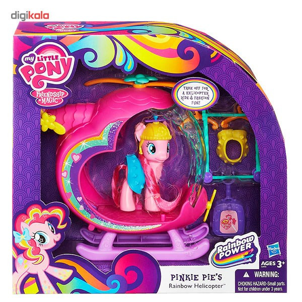 عروسک مای لیتل پونی سری Friendship Is Magic مدل Rainbow Helicopter Pinkie Pie سایز 2