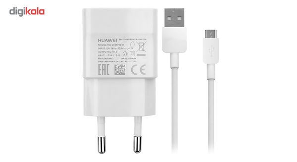 شارژر دیواری مدل HW-050100E01 همراه با کابل MicroUSB شارژر دیواری مدل HW-050100E01 همراه با کابل MicroUSB