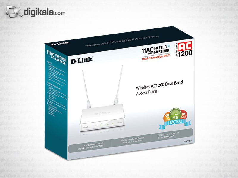 اکسس پوینت بی‌سیم و دو بانده دی-لینک مدل DAP-1665