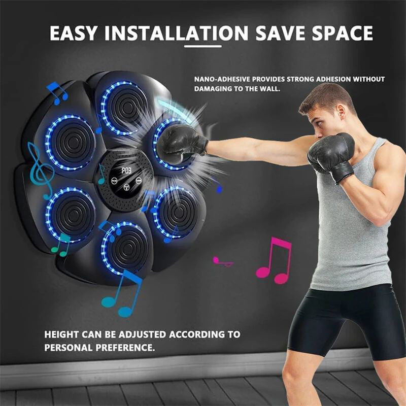 کیسه بوکس دیواری مدل MUSIC MACHINE شش اسپات  